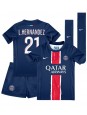 Paris Saint-Germain Lucas Hernandez #21 Heimtrikotsatz für Kinder 2024-25 Kurzarm (+ Kurze Hosen)